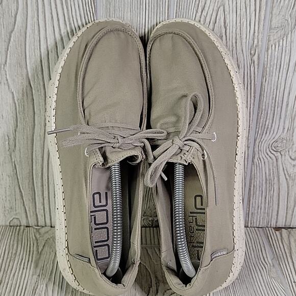 Hey Dude Wendy Grey Slip On Tie Loafers Womens Size 10 - Picture 6 of 10